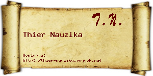 Thier Nauzika névjegykártya